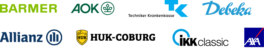 Krankenkassen Logo Collage